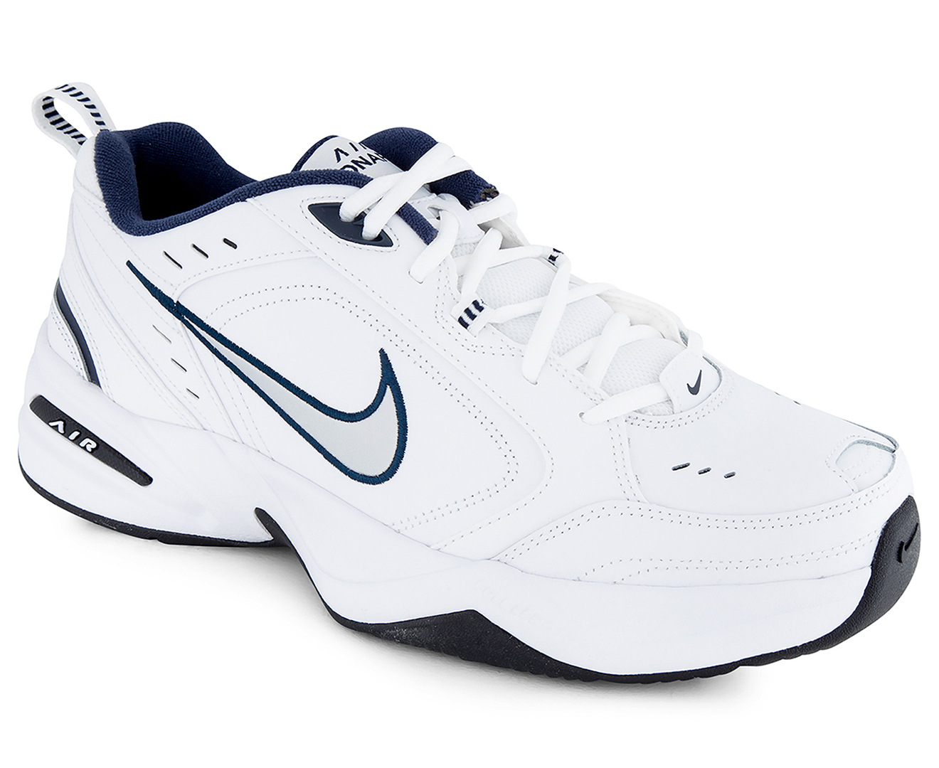 Nike Men's Air Monarch IV Shoe - White/Metallic Silver | eBay