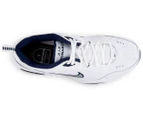 Nike Men's Air Monarch IV Sneaker Shoes - White/Metallic Silver