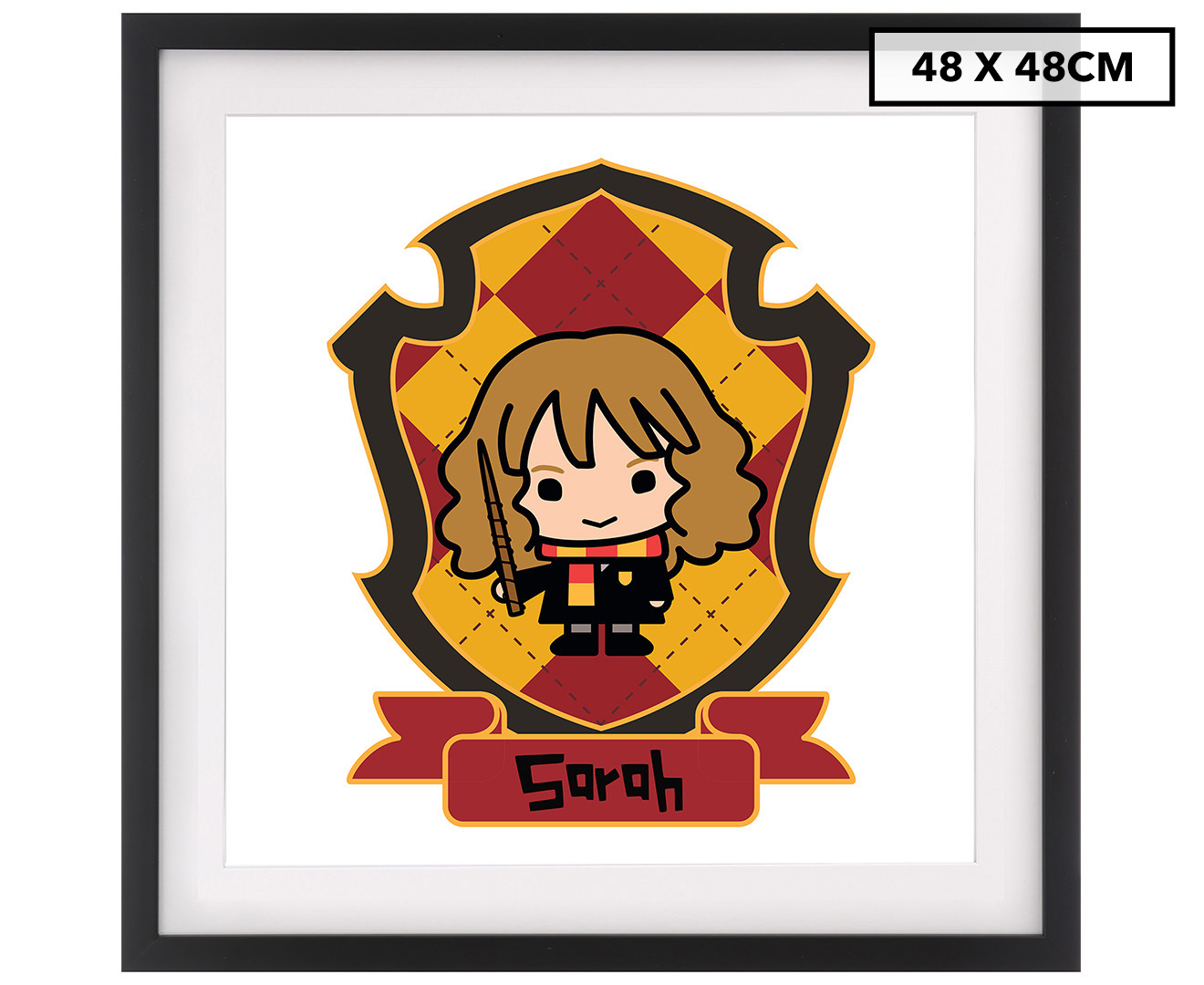 personalised-48x48cm-hermione-granger-wall-art-black-catch-co-nz