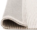 Rug Culture 225x155cm Studio 320 Hand Woven Flatweave Rug - Silver