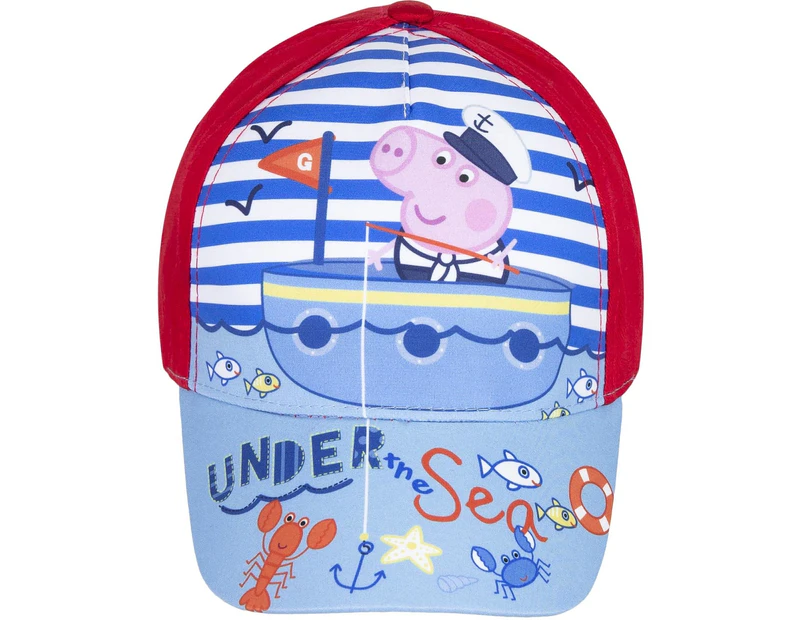 Peppa Pig Childrens/Kids Under The Sea Cap (Red) - KC612