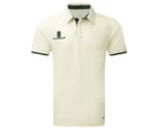 Surridge Mens Ergo Short Sleeve Shirt (White/Green Trim) - RW6275