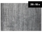 Rug Culture 280x190cm Havana 001 Hand Loomed Rug - Dark Grey