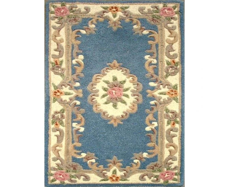 Abussan Wool Rug - Avalon - Blue - 60x120cm