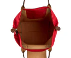 Longchamp Medium Le Pliage Top-Handle Tote Bag - Red