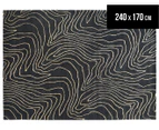 Brink & Campman 240x170cm Harlequin Formation Rug - Metallic Gold/Black
