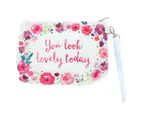 Something Different Floral Fusion Lovely Pouch Bag (White) - SD1168