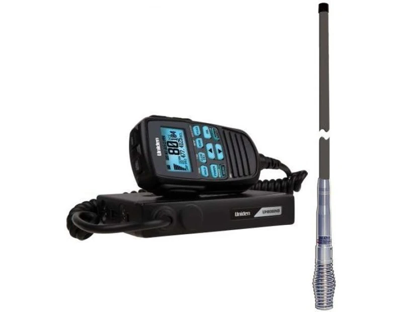 Uniden Uh8080S  80Ch Uhf+Scanner Radio+Gme Ae4705 Grey Antenna