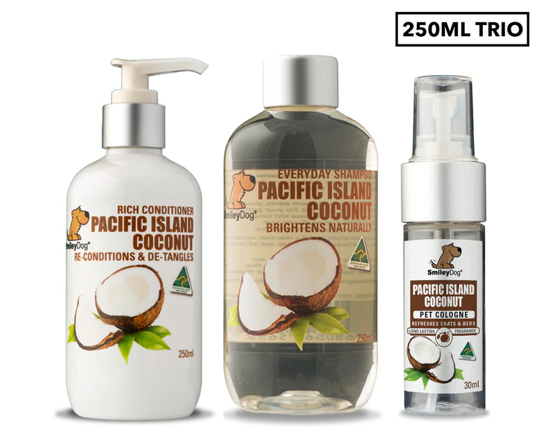 Smiley Dog Pacific Island Coconut Trio Pack