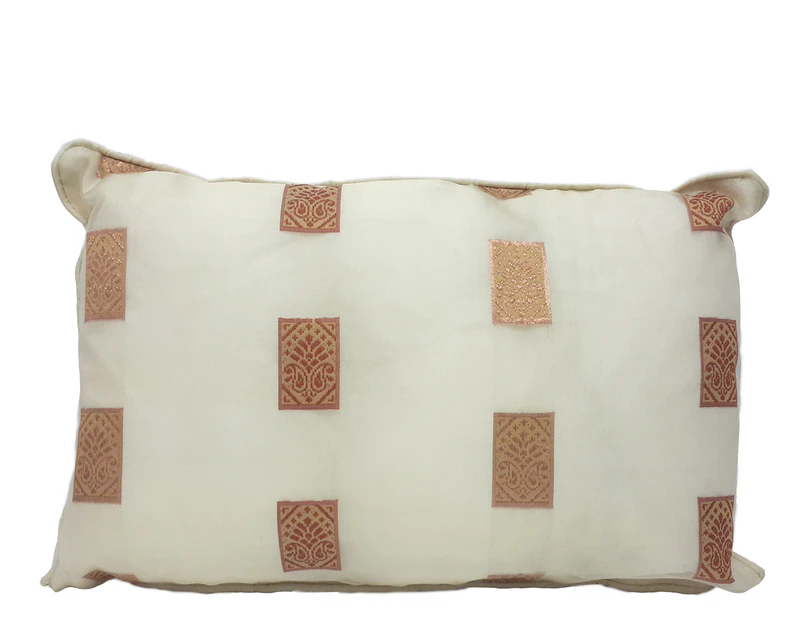 20x30cm Silk Organza Cushion Cover - Beige/Copper Dobey  x 2pcs