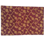 30x45cm Silk Organza Cushion Cover - Red with Gold Cutwork x 2pcs