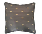 45x45cm Silk Organza Cushion Cover - Grey Paisley x 2pcs