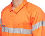 KingGee Men's Size 102S Reflective Summerweight Drill Overall - Orange