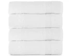 Luxury Living 620GSM Spencer Zero Twist Bath Towel 4-Pack - White