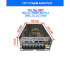 240V AC to DC 12V 10A 120W Switch Power Supply Driver,Power Transformer for CCTV camera/ Security System/ LED Strip Light/Radio/Computer Project