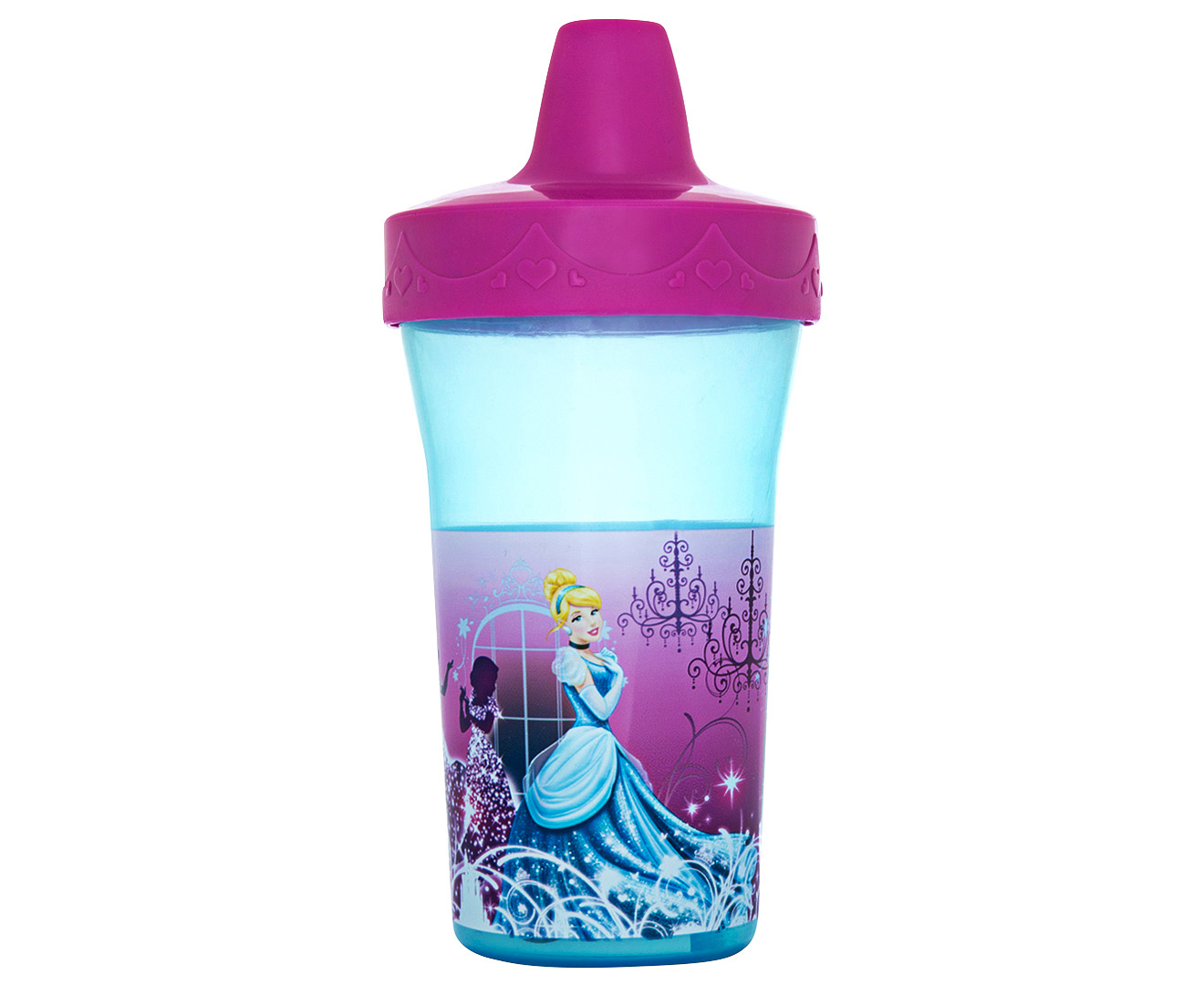 Disney Princess 270mL Screw Top Sippy Cup Blue/Pink
