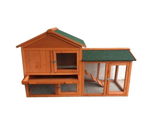 Tinnapets New 140Cm Rabbit Guinea Pig Hutch Wood Cage Chicken