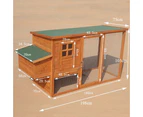 Tinnapets Large Size 198Cm Chicken Coop Hen House Chook Hutch Run Cage P001