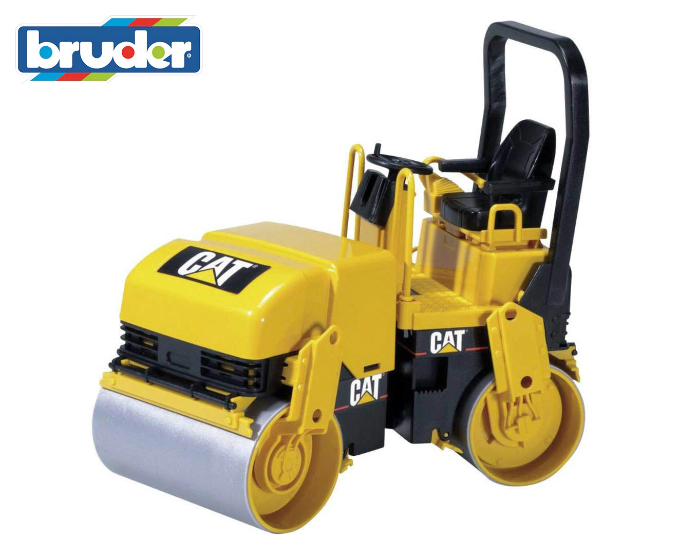 Bruder 1:16 CAT Asphalt Drum Compactor Toy