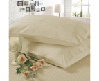 1200TC 4 Pieces Luxury 100% Cotton Stripe Sheet Set Queen Bed Linen