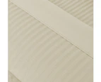 1200TC 4 Pieces Luxury 100% Cotton Stripe Sheet Set Mega Queen Bed Linen