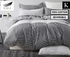 Gioia Casa Gerry King Bed Quilt Cover Set - Black/White