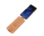 For Samsung Galaxy S9 Case,Fashion Elegant Vertical Leather Flip Cover,Brown