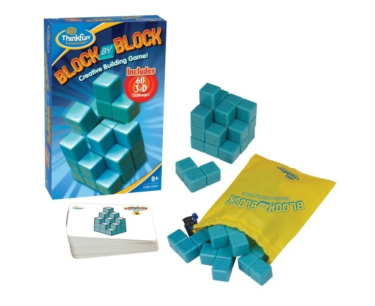 ThinkFun Block By Block Logic and Problem Solving Puzzle Cube Game Kids 8y+