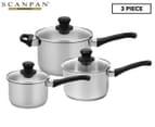 Scanpan Classic Inox 3-Piece Saucepan Set 1