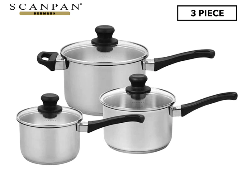 Scanpan Classic Inox 3-Piece Saucepan Set