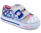 Skechers Girls' Princess Paws Twinkle Toes Shuffles Shoe - Blue/Multi