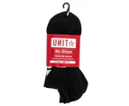 Unit Men's No Show Socks 5-Pack - Black