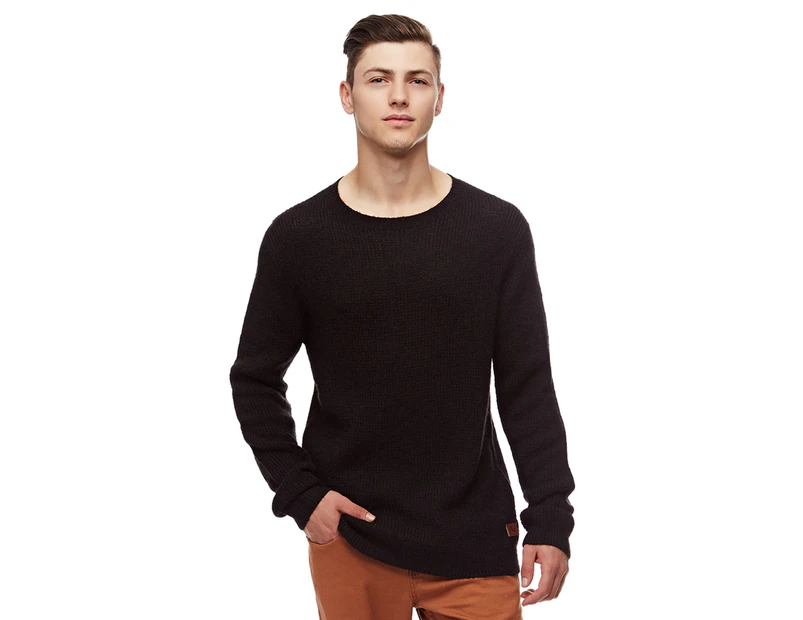 Rusty Men's Breed Crew Neck Knit - Black | M.catch.com.au