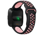 WJS Silicone Sport Band with Ventilation Holes Replacement Straps for Fitbit Versa Smartwatch