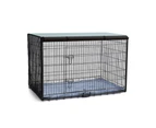 48" Large Dog Crate Kennel Collapsible Metal Pet Cat dog Cage