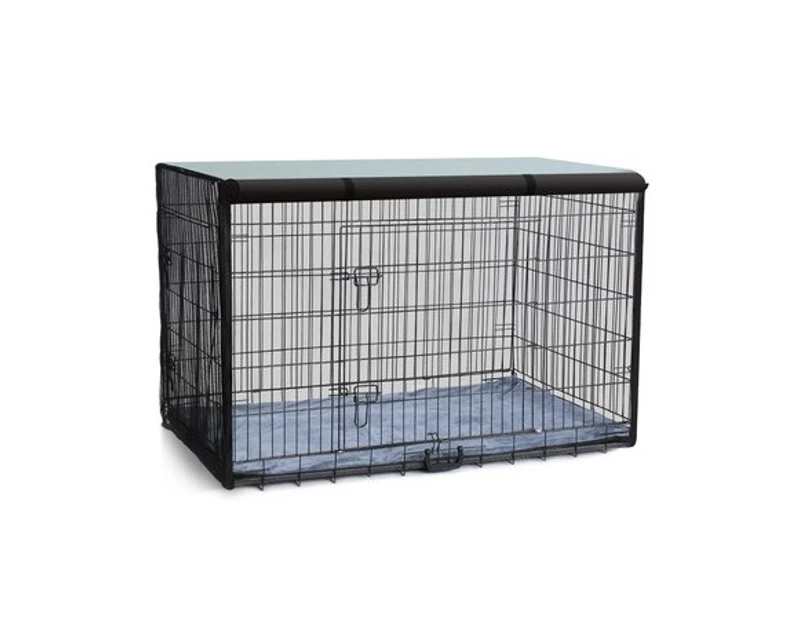 48" Large Dog Crate Kennel Collapsible Metal Pet Cat dog Cage