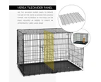 48" Large Dog Crate Kennel Collapsible Metal Pet Cat dog Cage