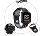 Select Mall Silicone Sport Band with Ventilation Holes Replacement Straps for Fitbit Versa Smartwatch