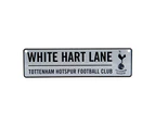 Tottenham Hotspur Fc Official Football 3D Embossed Metal Hanging Street Sign (White/Navy/Black) - BS657