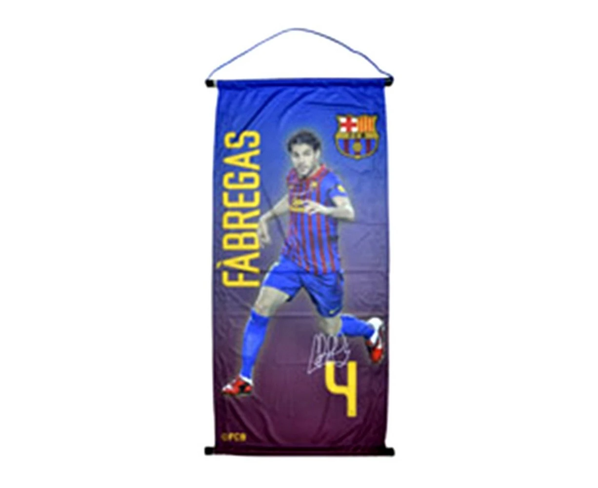 FC Barcelona Official Cesc Fabregas Football Player Pennant (Multicoloured) - SG1593