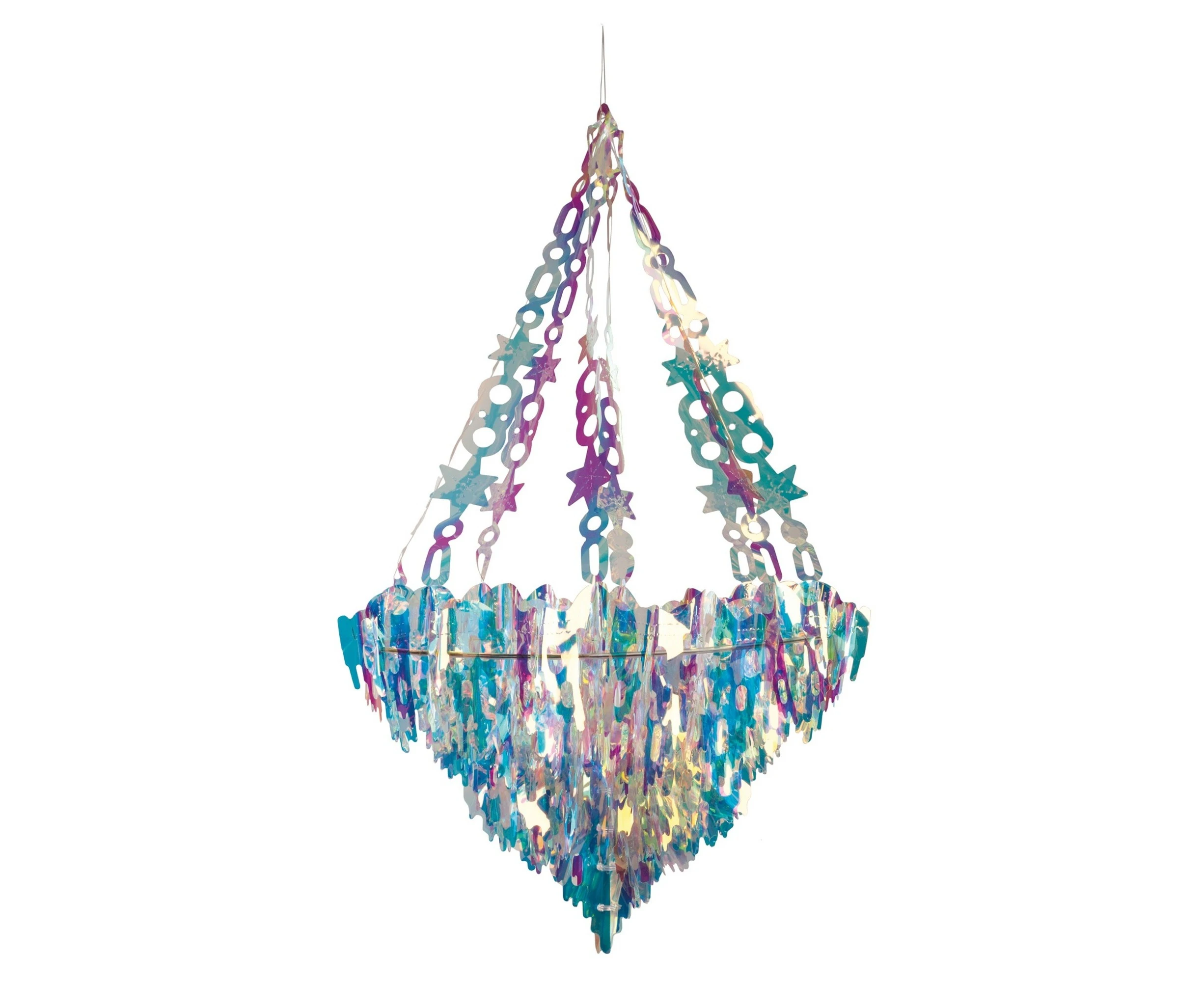 Christmas Shop Holographic Icicle Chandelier (Holographic) - RW5118