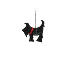 Cgb Giftware Christmas Scottie Dog Hanging Decoration (Black) - CB277