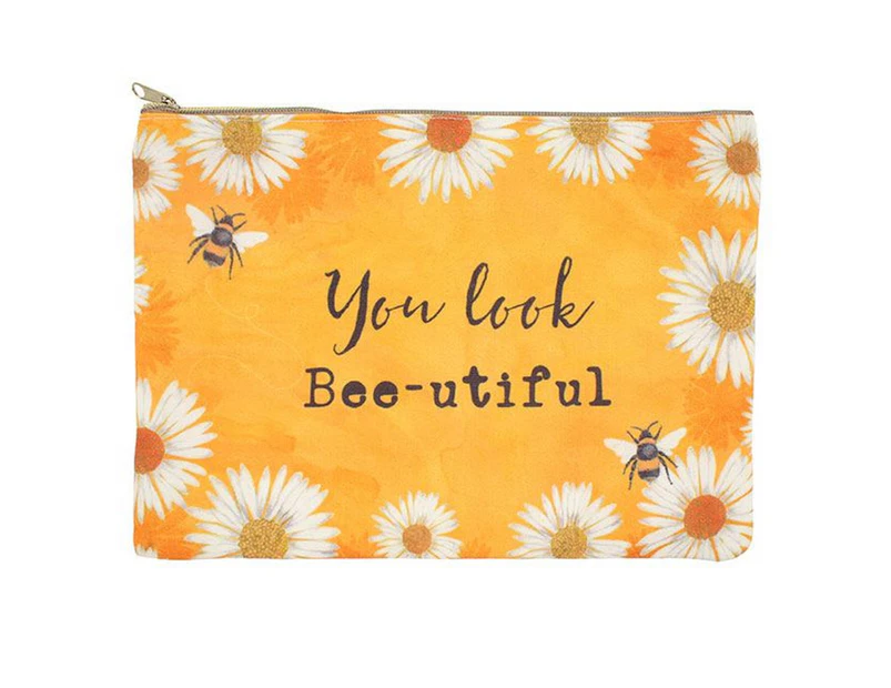 Something Different You Look Bee-utiful Makeup Pouch (Yellow) - SD1132