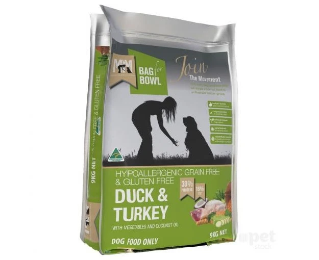 Meals for Mutts Gluten Free Duck & Turkey Dry Dog Food - 9kg