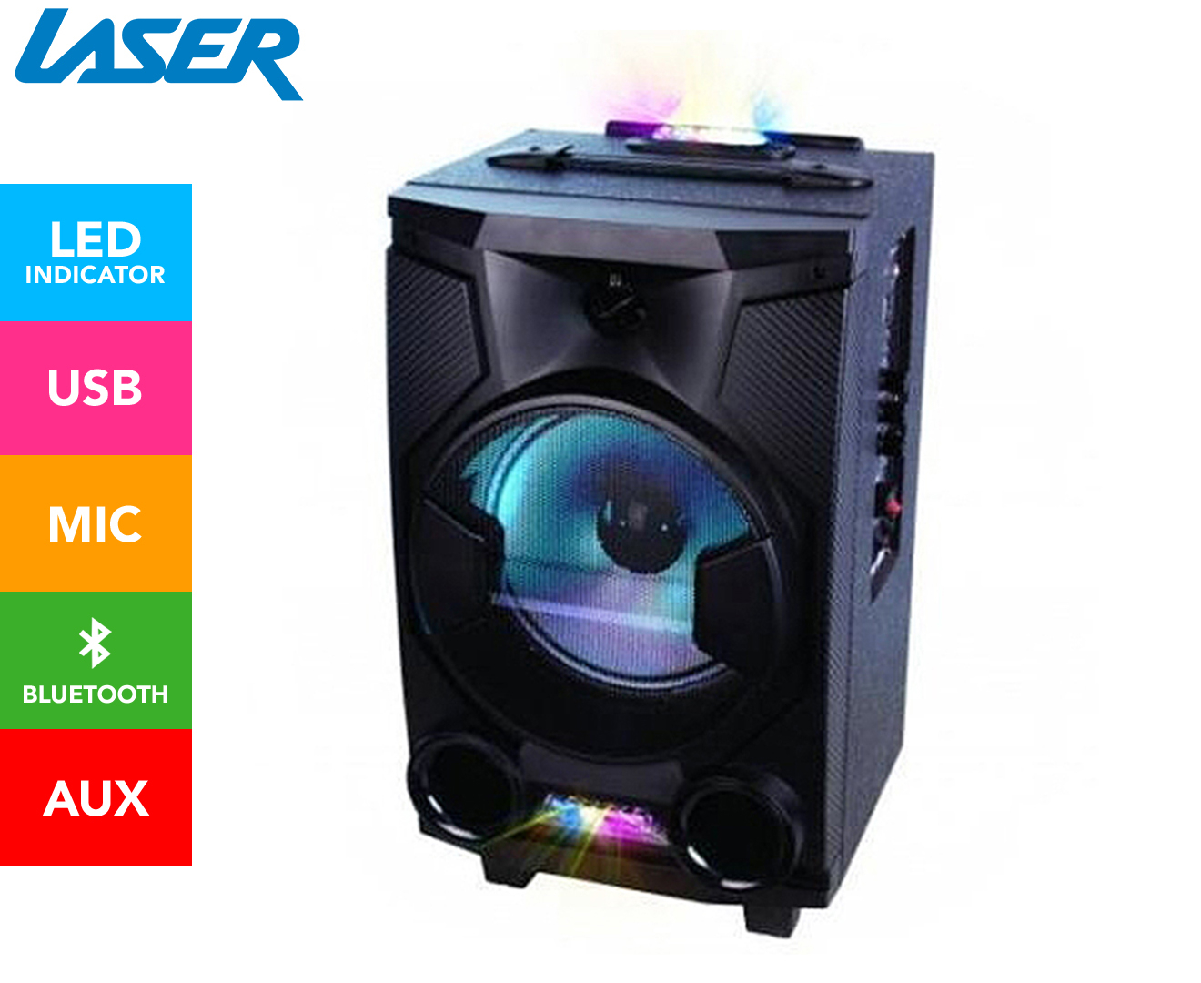 laser portable party speaker