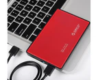 Orico 2588US3-V1-RD 2588US3 USB 3.0 External 2.5" SATA SSD HDD Hard Disc Drive Enclosure Case Red