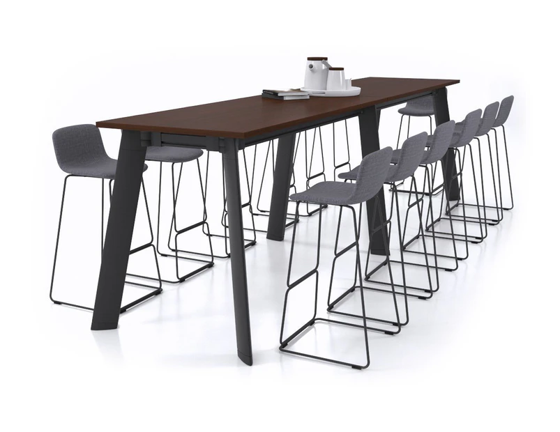 Switch Collaborative Large Counter Table - Black Frame [3200L x 800W] - wenge
