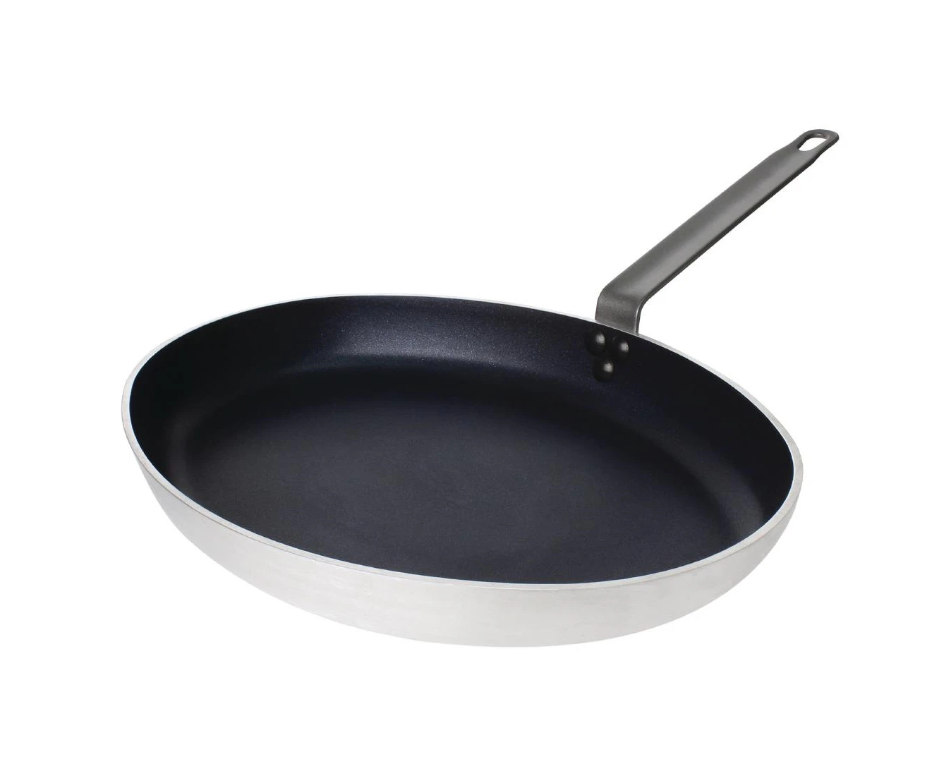 Vogue Non Stick Teflon Aluminium Oval Frying Pan 360mm