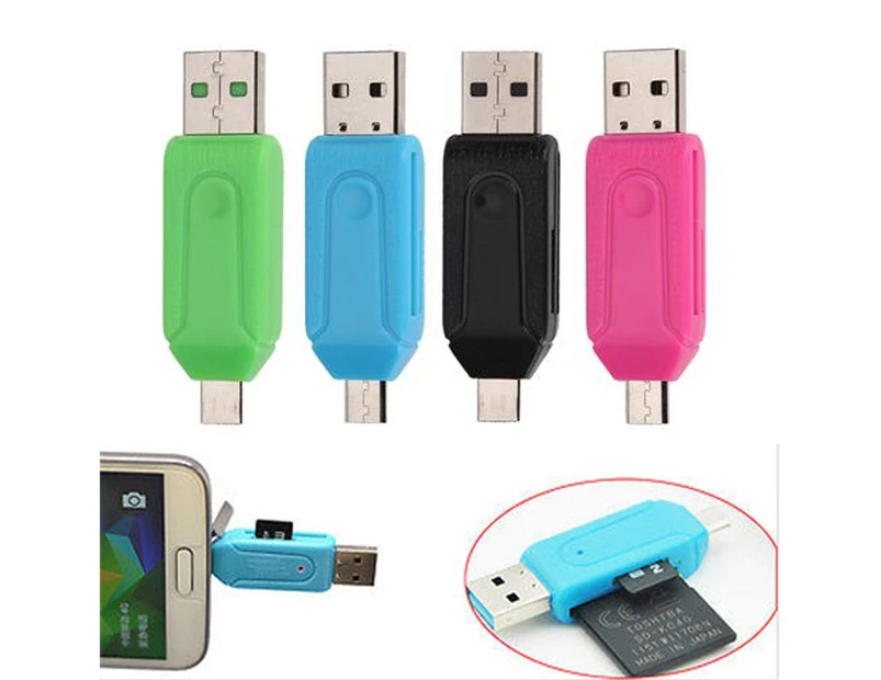 Micro SD Card Reader USB Card Reader Portable USB2.0 ABS Computer Tablet for Ipads