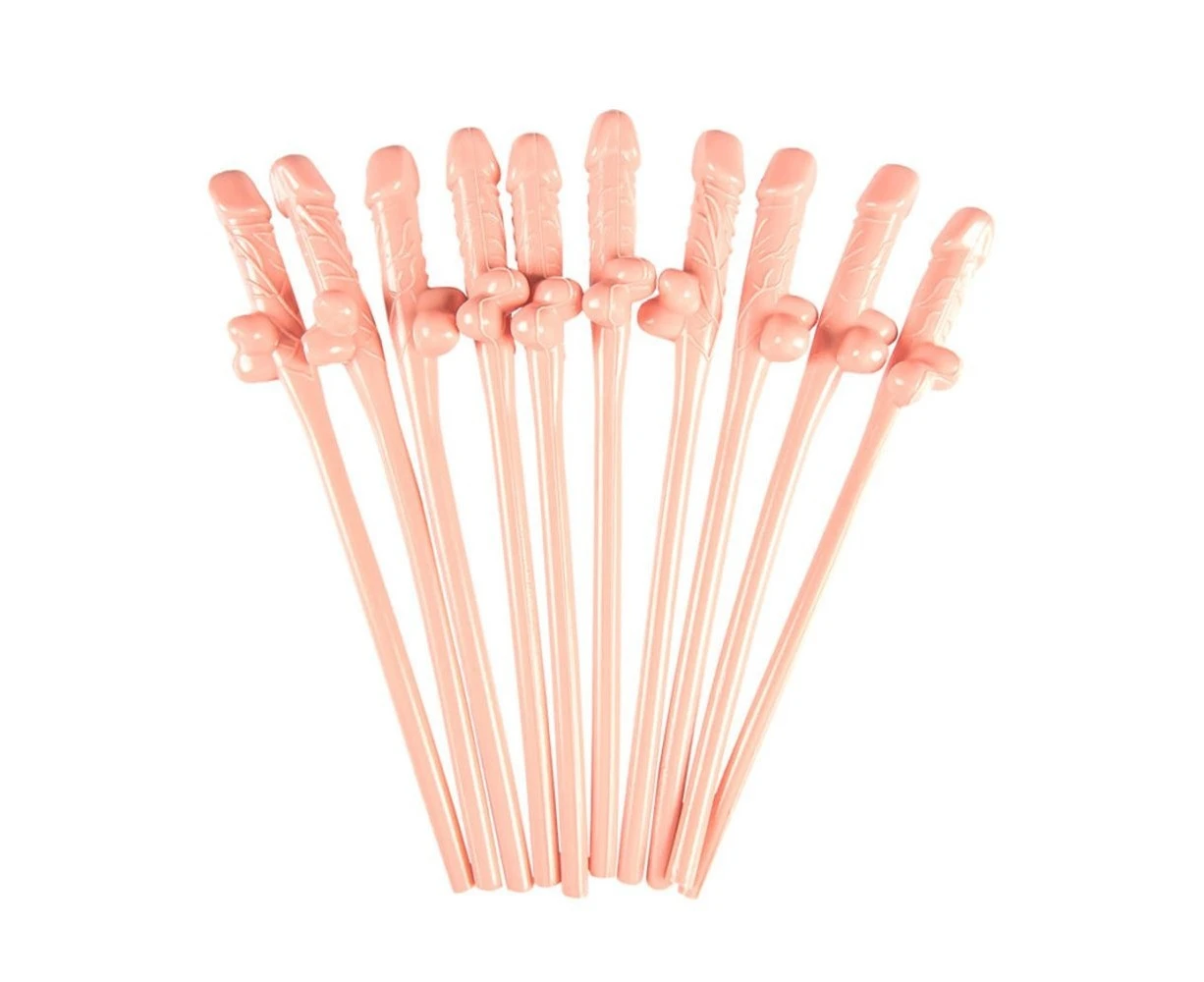 Pecker Willy Straws 10 Pack